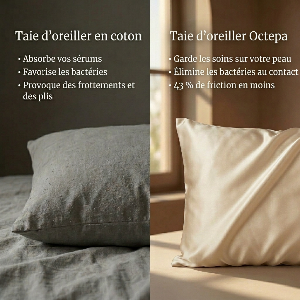 Taie d'oreiller en soie premium